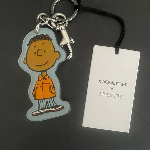 COACH ✕ PEANUTS バッグチャームフランクリン NWT Coach X Peanuts Franklin Bag Charm Sv/Light Blue Multi | eBay